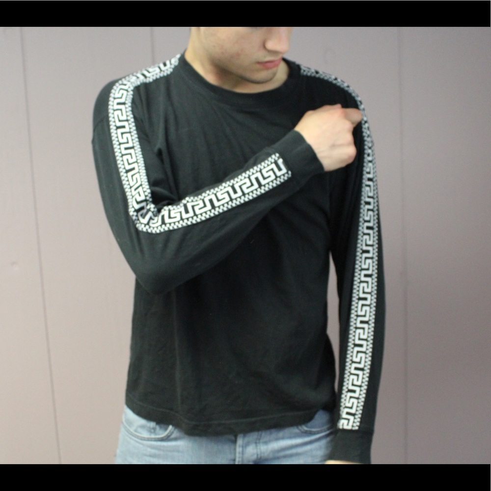 Urban Outfitters Black And White Maze Longsleeve